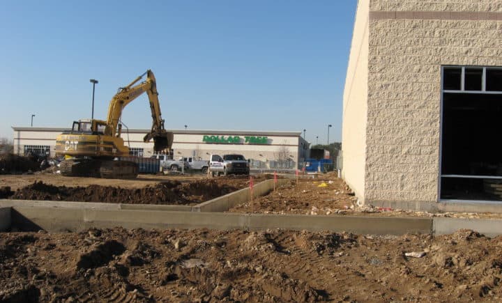 Construction site at Levittown Town Center