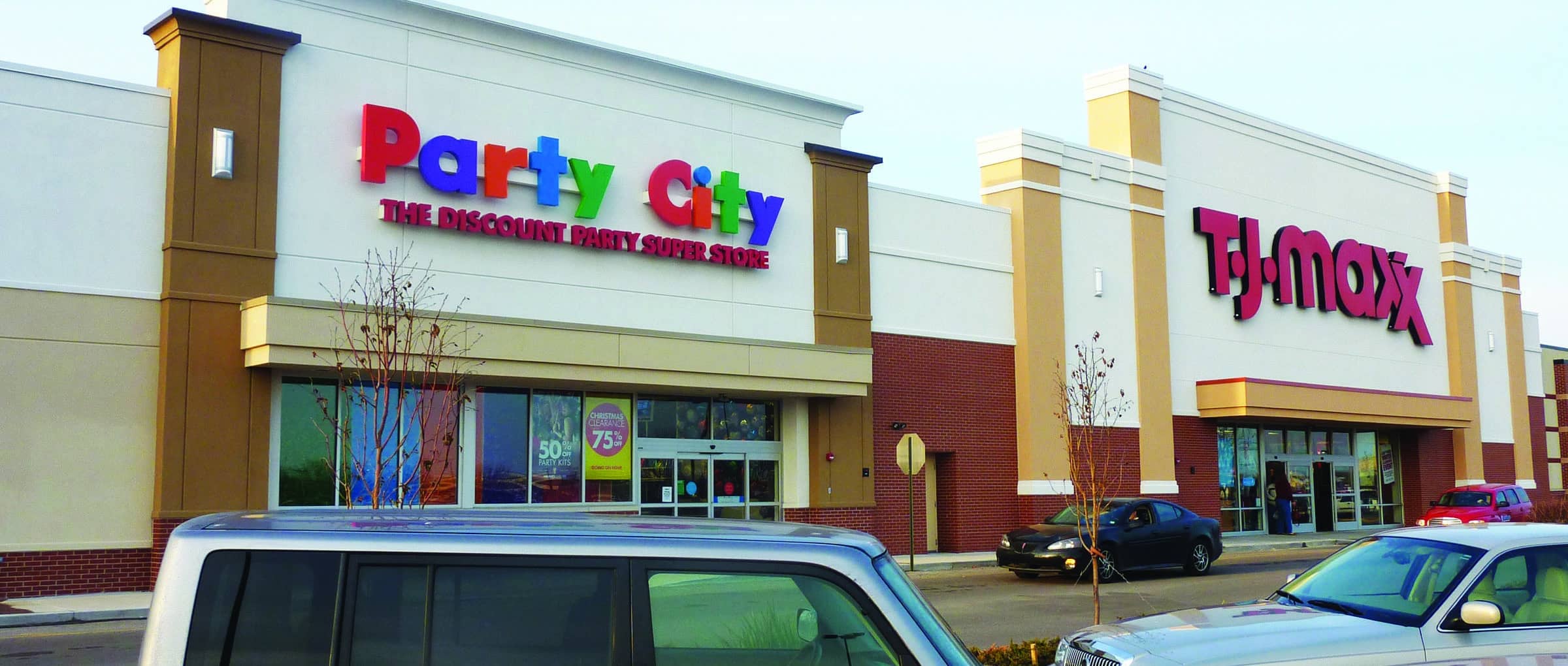 Party City and TJ Maxx at University Place
