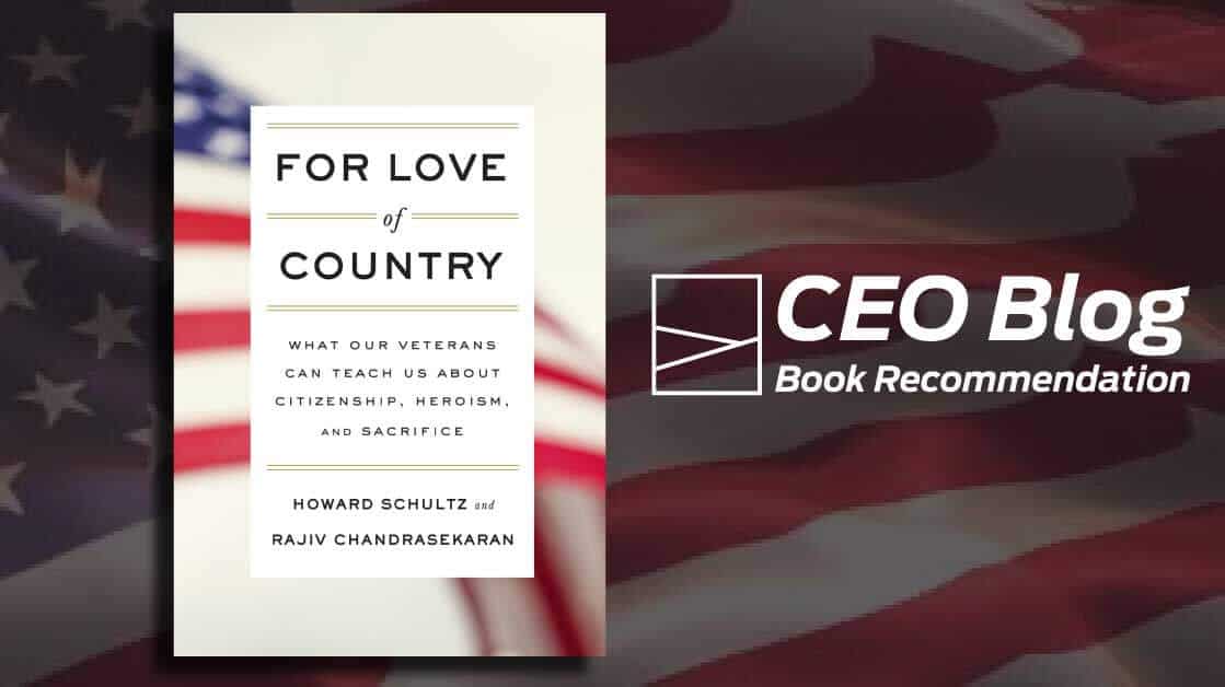 CEO Blog Book Recommendation - For Love of Country