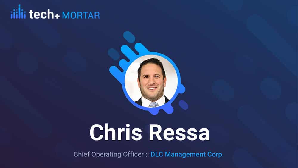 Graphic with a photo of Chris Ressa labeled "Chief Operating Officer: DLC Management Corp."